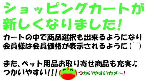 利用しやすくてカートだけで完結しちゃうかも!?たまにはこのWebサイトにも来てね～(汗